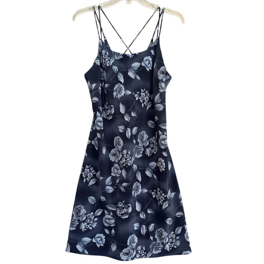Lisa Jo Whimsigoth Dark Roses Dress Juniors 15/16 Fairycore Floral Lace Up Y2K